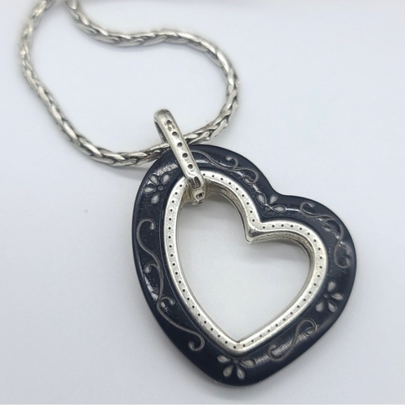 Brighton Metro Heart Reversible Heart Necklace - Picture 2 of 3